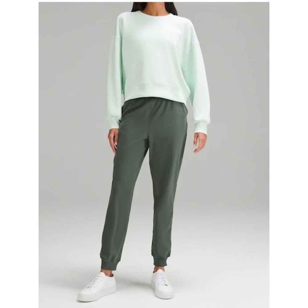 Lululemon Perfectly Oversized Crewneck Pullover Mint Green Sweatshirt Women